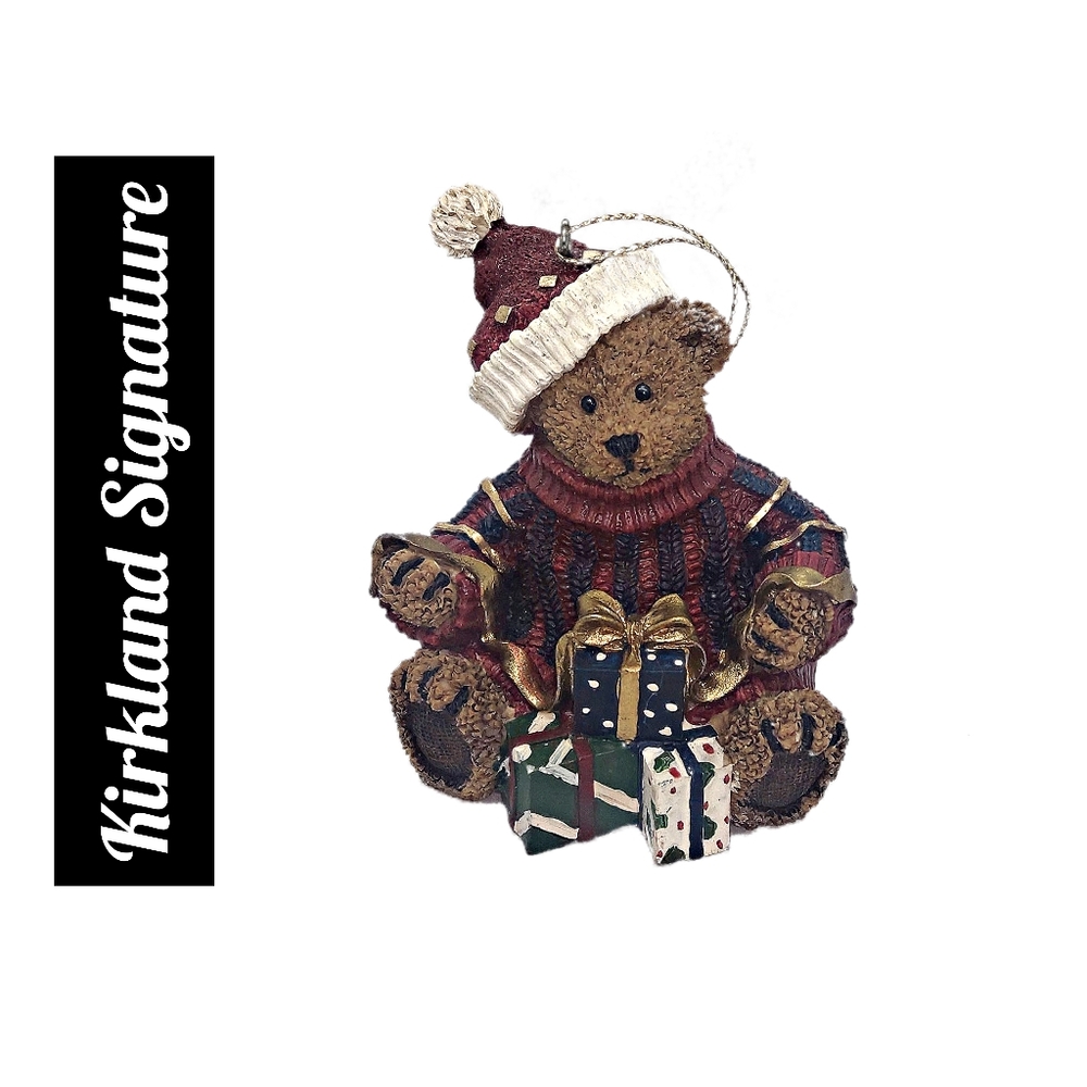 Kirkland  ~ Teddy Santa Wrapping Gifts